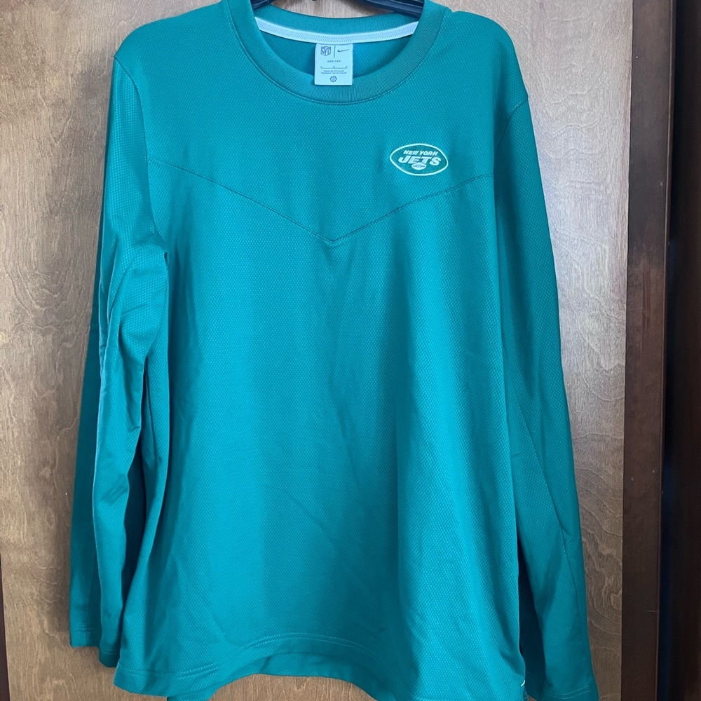 Nike Green New York Jets Polo